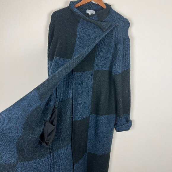 Joseph A‎ Duster Cardigan Sweater M Long Soft Blanket Oversized Cozy Fuzzy Knit - Picture 4 of 10